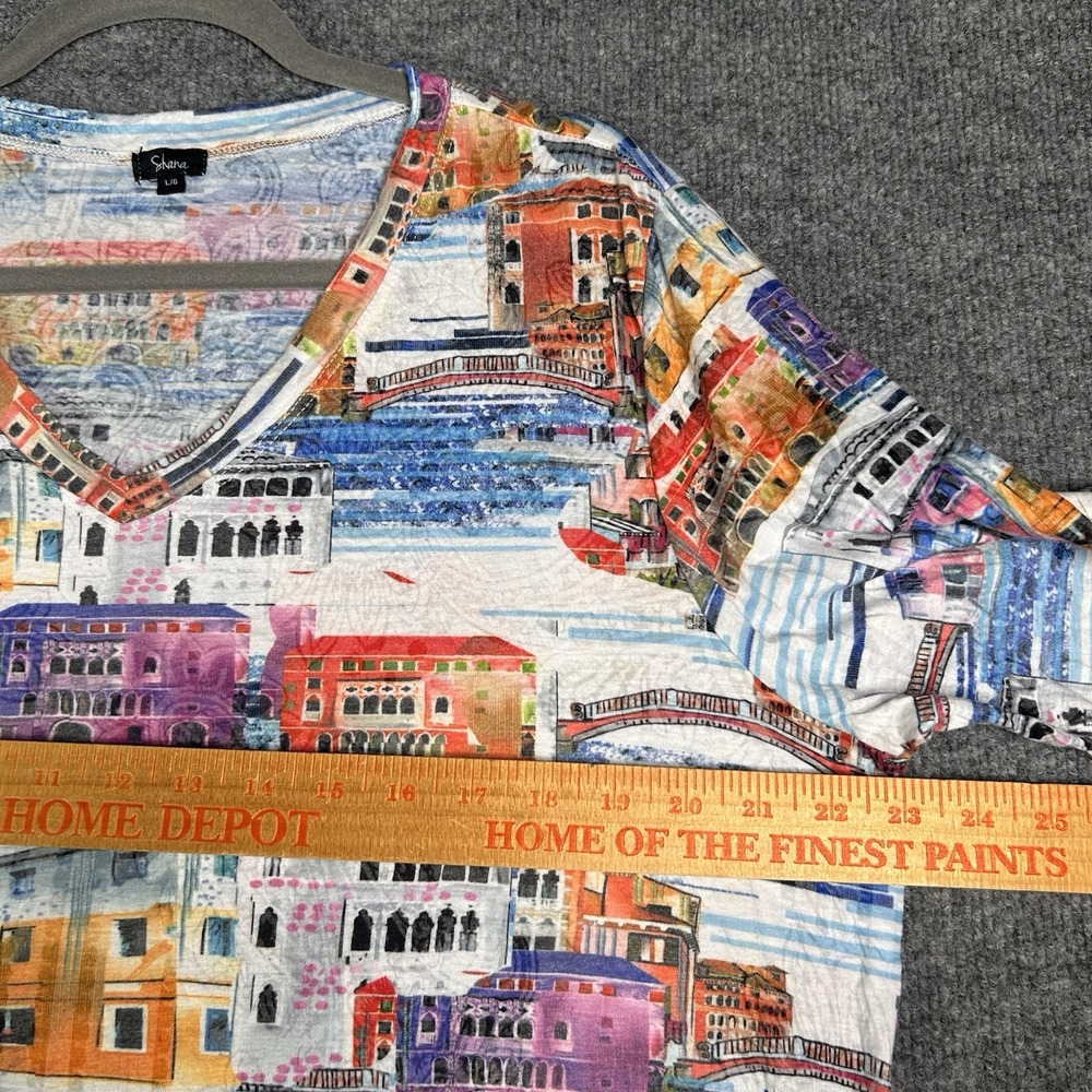 Shana Tunic Top Art To Wear‎ Size Large Artsy Colorful Venice - Picture 7 of 8